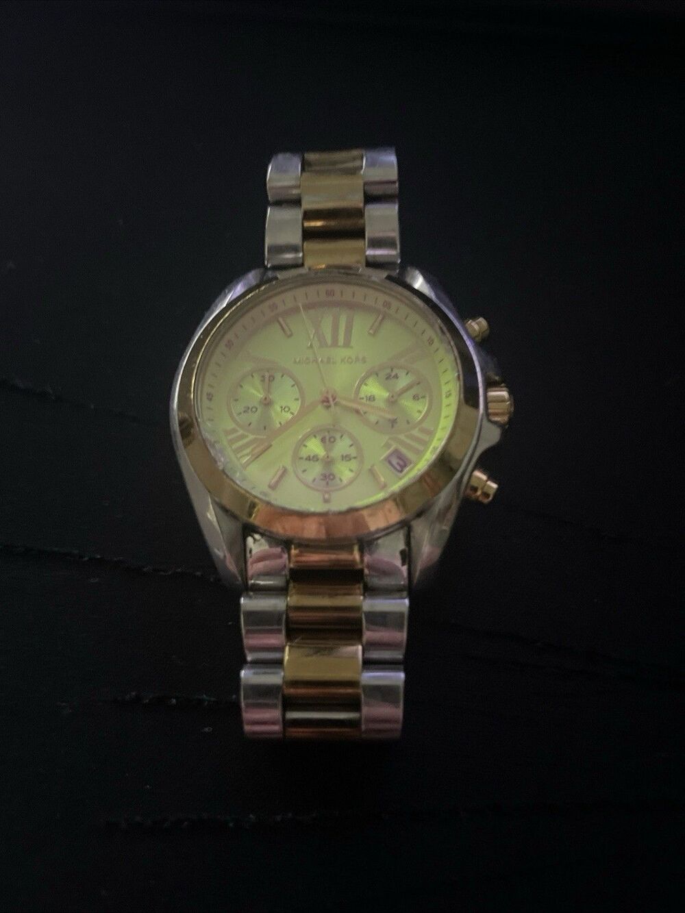 Michael Kors Bradshaw Chronograph Green Dial Ladies Watch MK6198